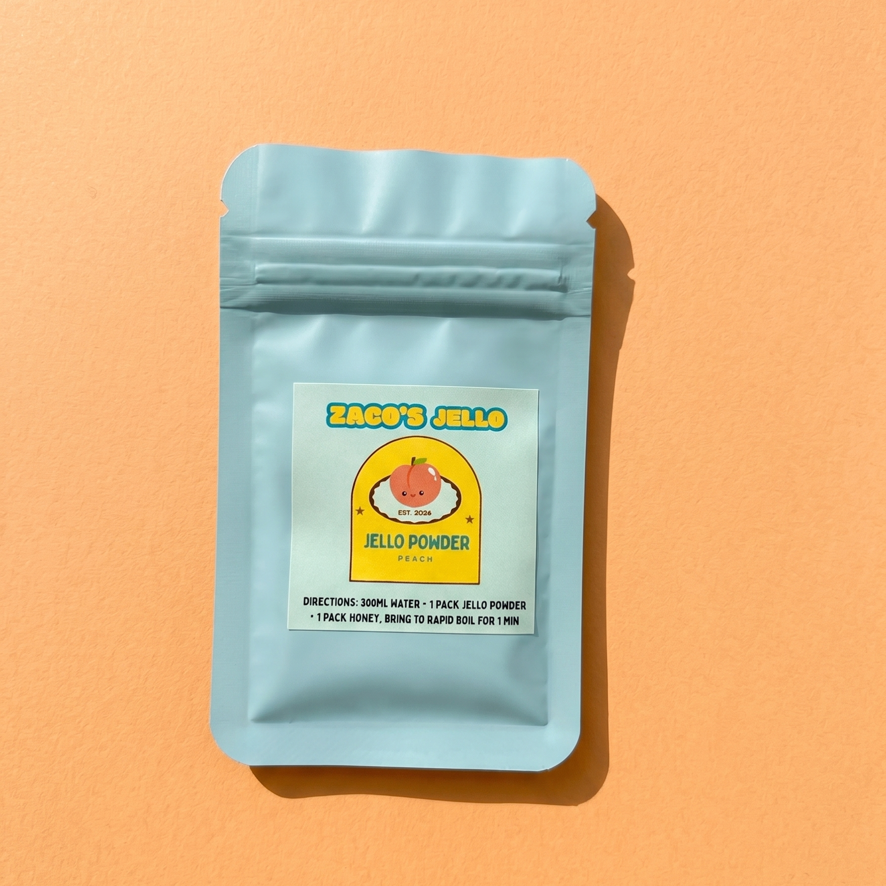 Australian Peach Jello Powder 3 packs